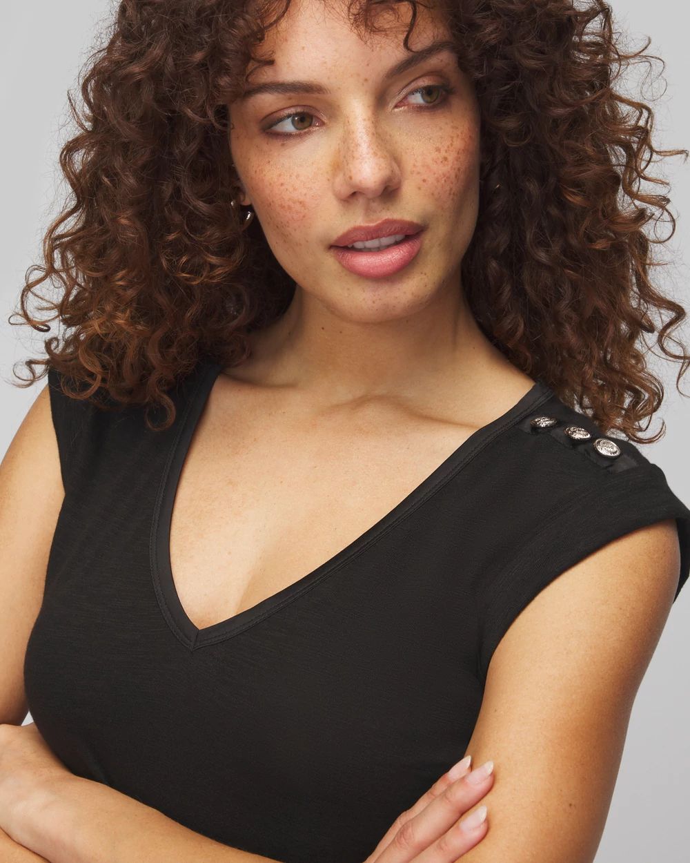 VNeck Muscle Tee White House Black Market